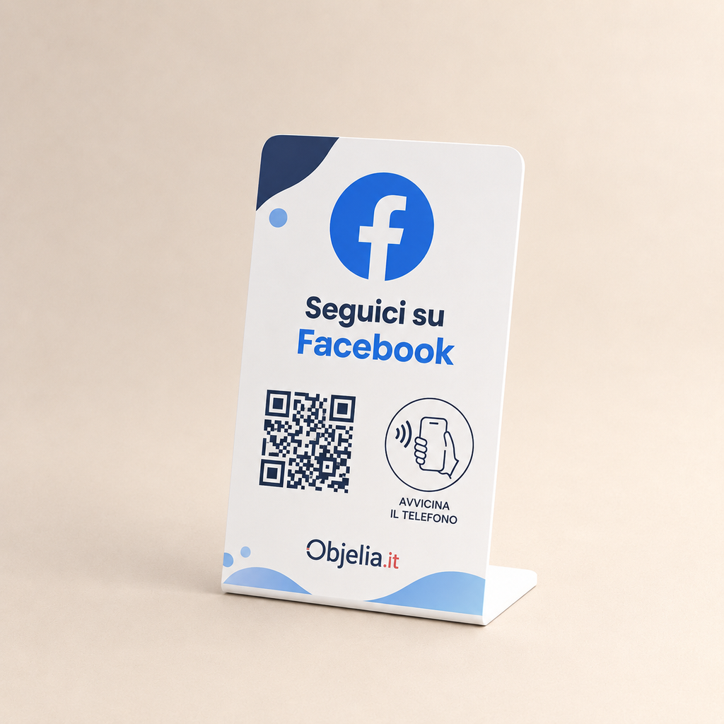 Stand NFC 3 in 1 personalizzato – Google, Instagram e Facebook