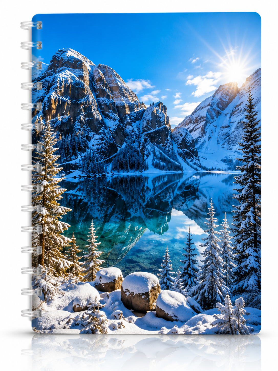 Copertina Lago Alpino Invernale