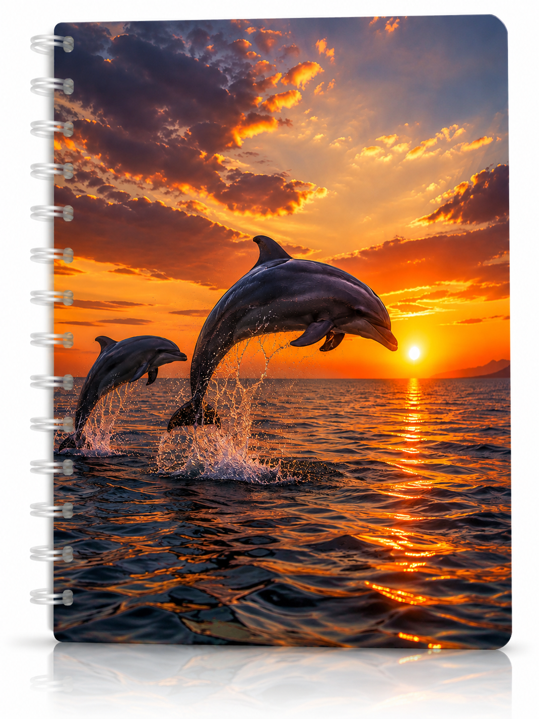 Copertina Delfini al tramonto