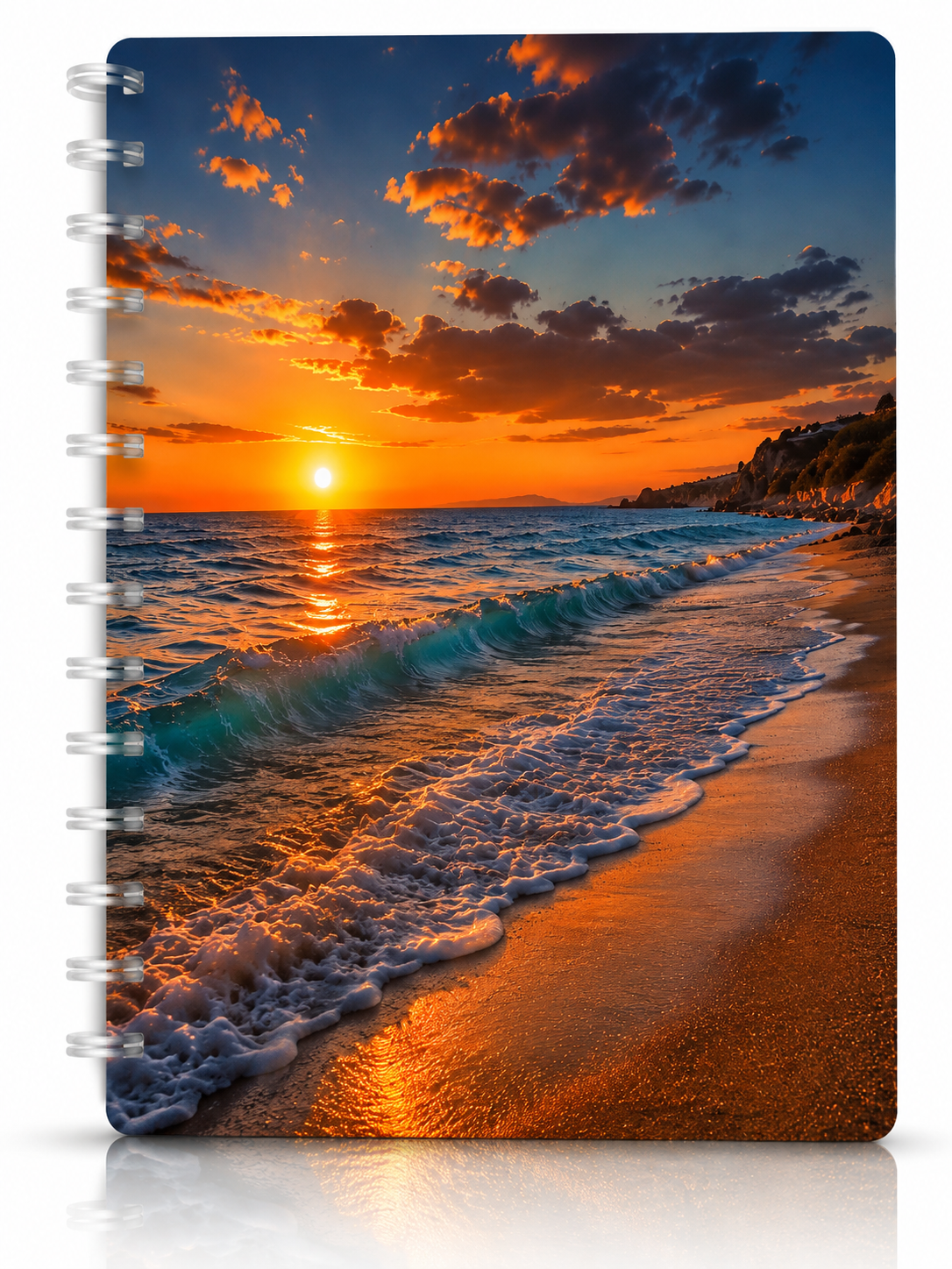 Copertina tramonto sulla spiaggia