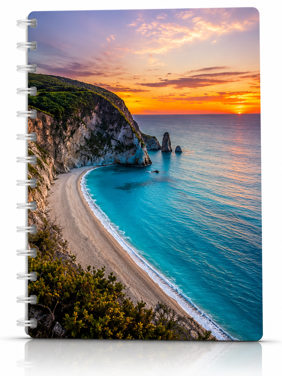 Copertina baia al tramonto
