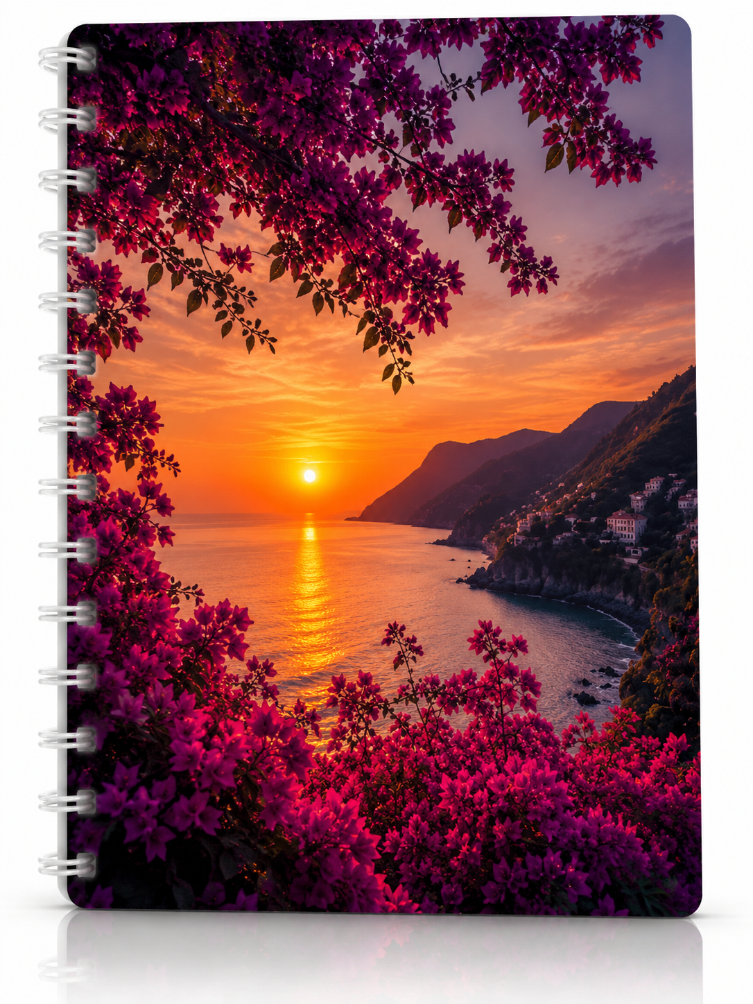 Copertina Tramonto Costiero e Bouganville
