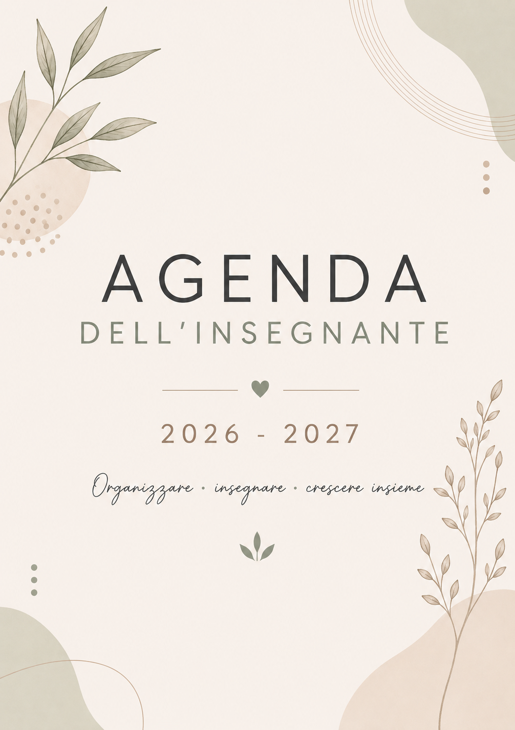 Agenda dell’Insegnante 2026–2027 – Formato A5