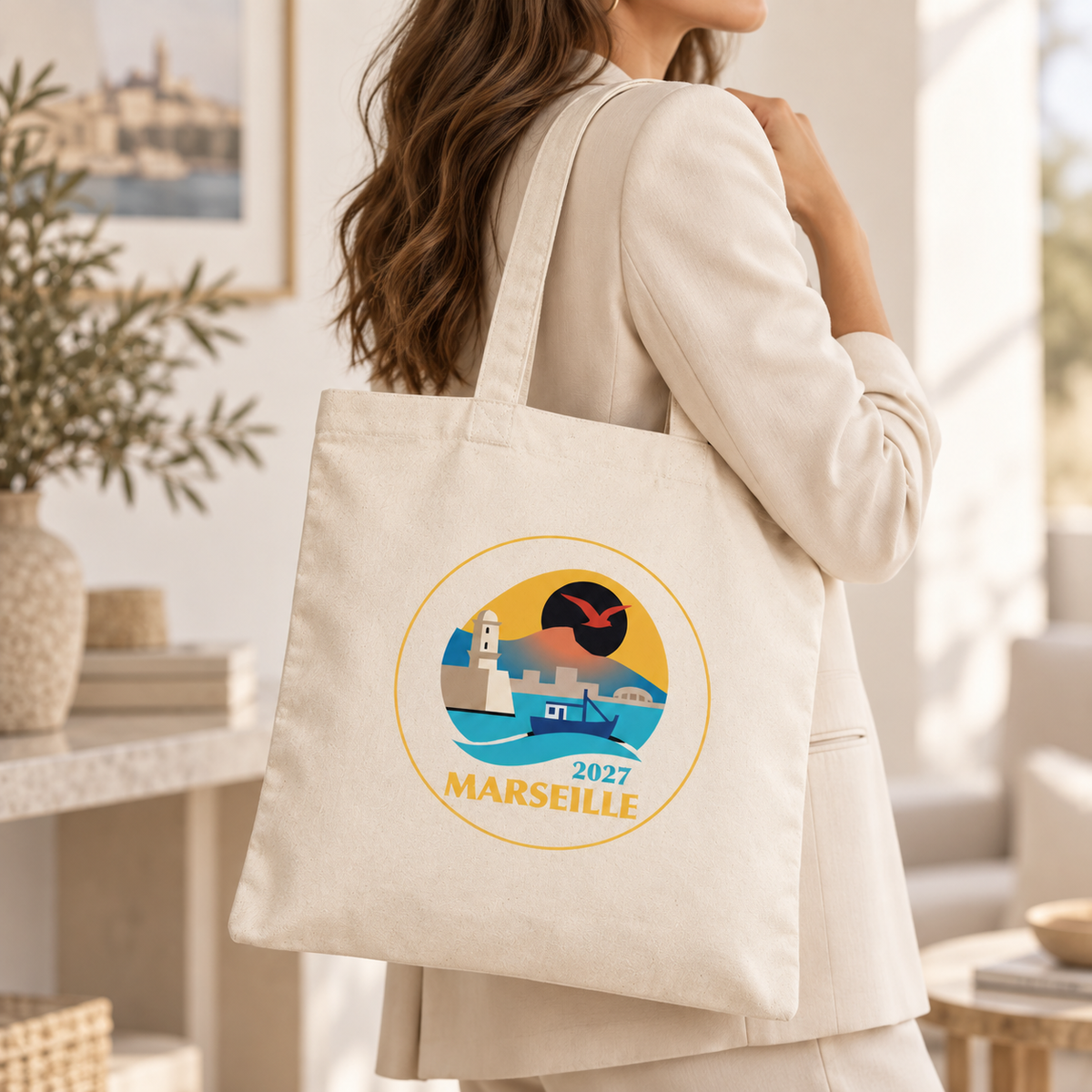 Shopper in cotone 140gr - Marsiglia 2027